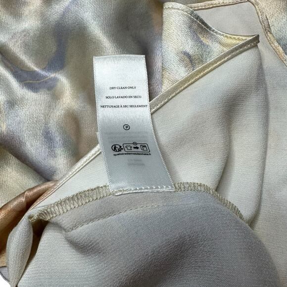 RAILS Dina Diffused Blossom Satin Slip Midi Dress Women's Size Large V-Neck - Picture 9 of 10